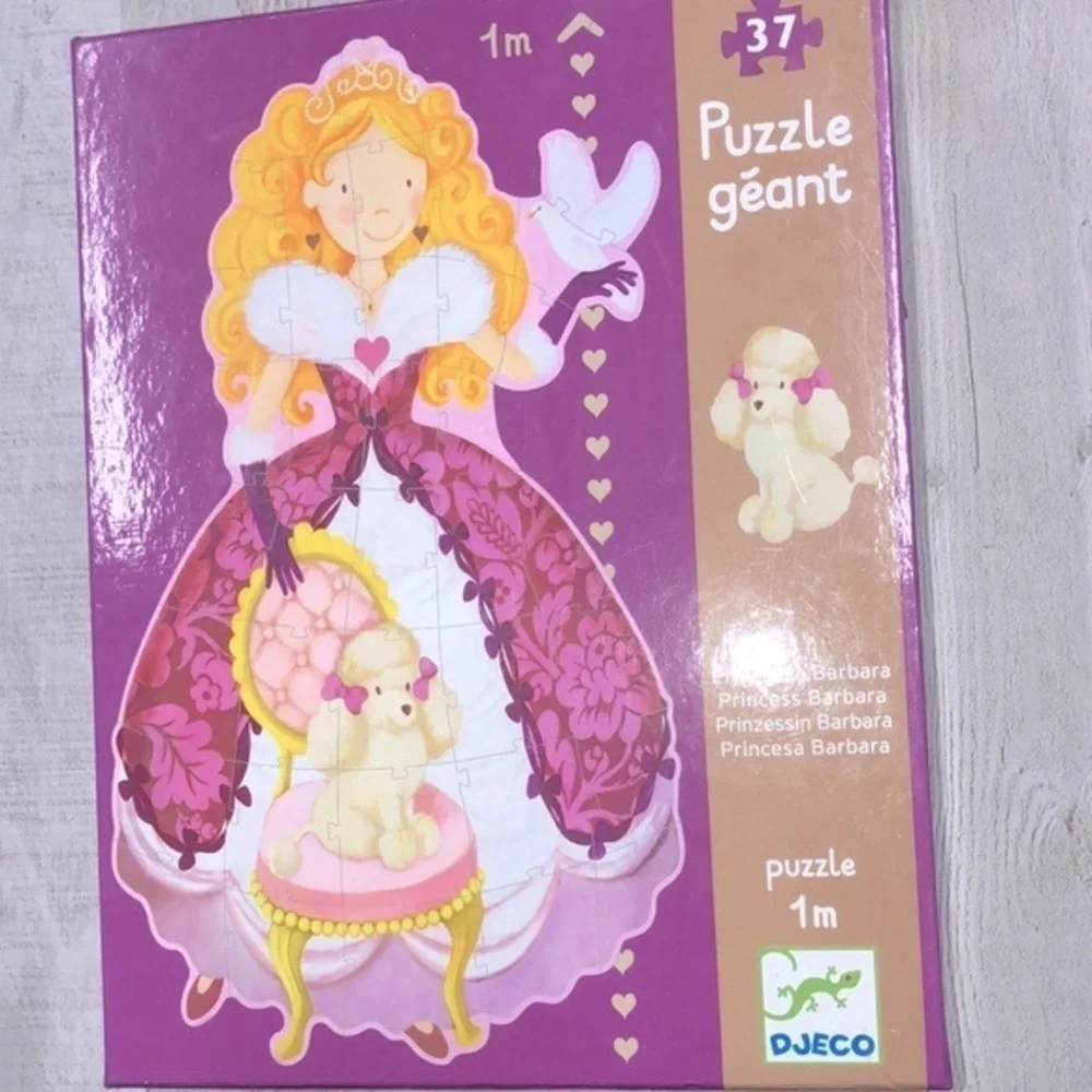 DJECO giant princess and puppy puzzle for girls